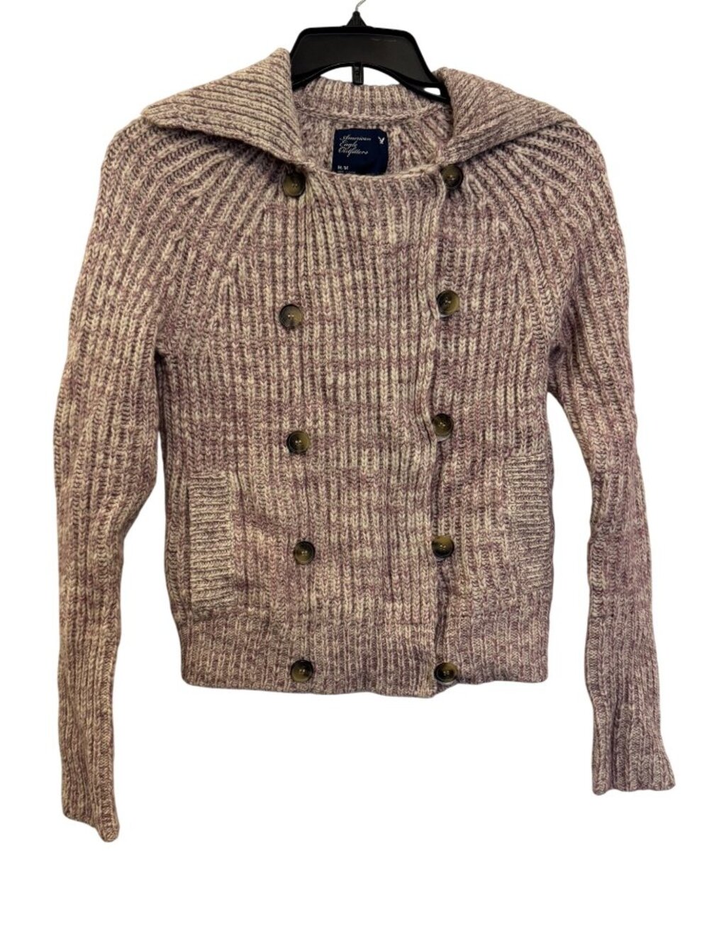 Cardigan Sweater M American Eagle Outfitters  Womens Ribbed Knit